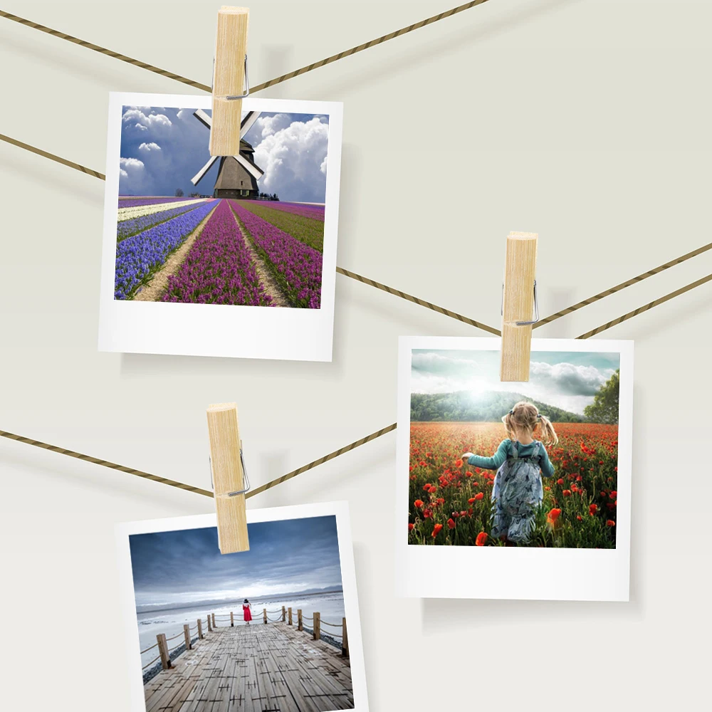 20 штук упак. многофункциональные колышки для одежды фотобумага прищепки