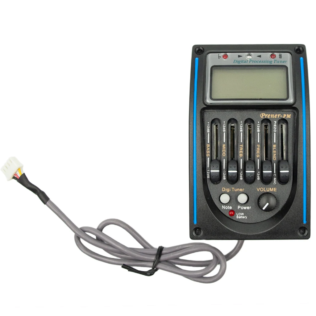 

10pcs 5 Bands EQ Pre-amp Acoustic Guitars Digital Tuner Set Musical Instrument Accessory