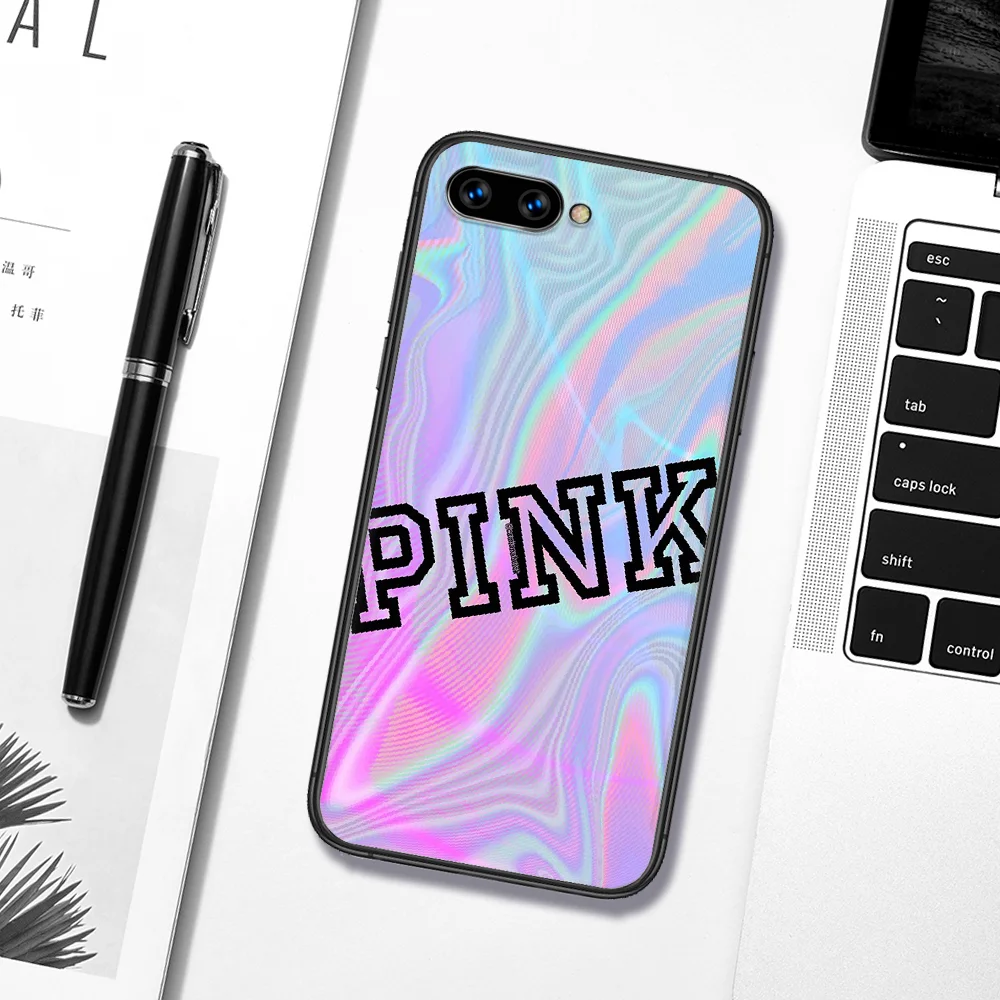 

Fashion Victorias Pink VS Brand Phone Case Cover Hull For HUAWEI Honor 6A 7A 8 8A 8S 8x 9 9x 9A 9C 10 10i 20 Lite Pro black