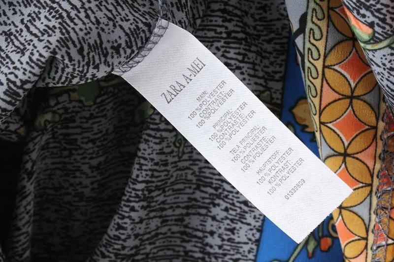 Летнее винтажное женское богемное шифоновое цельное платье с принтом в