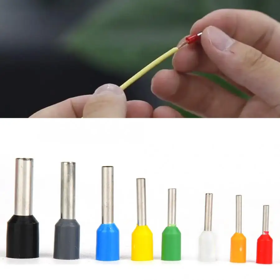 400 шт. Соединительный разъем обжимной терминал Оловянная медь с ПВХ-изолятор