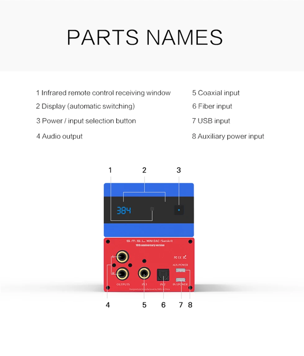 SMSL Sanskrit 10th SK10 Hi-Res аудио USB DAC цифровой декодер усилитель AK4490 DSD DAC Amp XMOS с пультом дистанционного управления