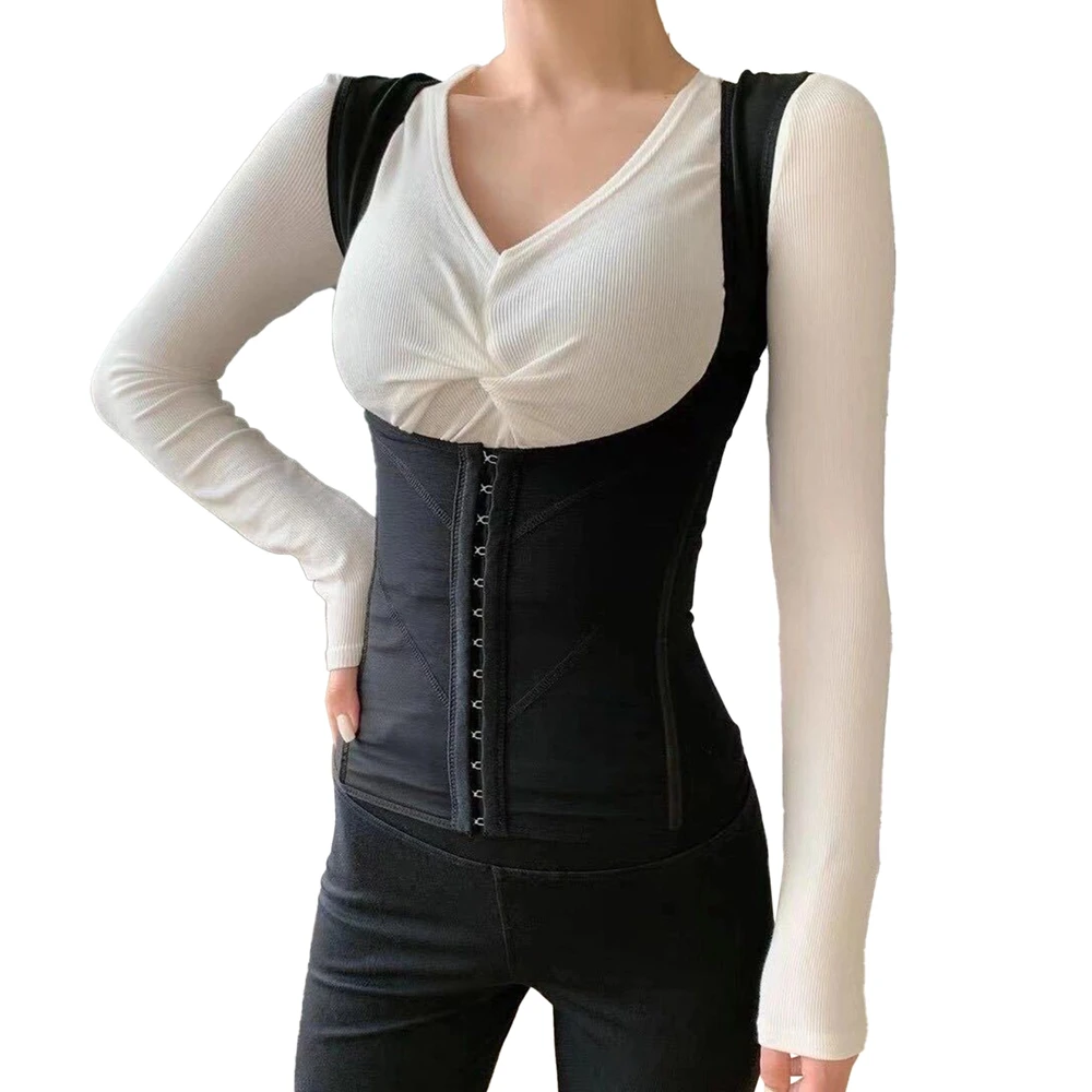 

Ladies' Tight Waist Trainer Steel Bone Breasted Abdomen Chest Lifting Corset Postpartum Breathable Thin Adjustable Shapewear