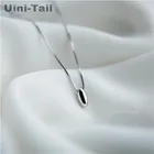 Маленькое ожерелье Uini-Tail из серебра 2019 пробы с каплями пресной воды, ювелирные изделия для студентов