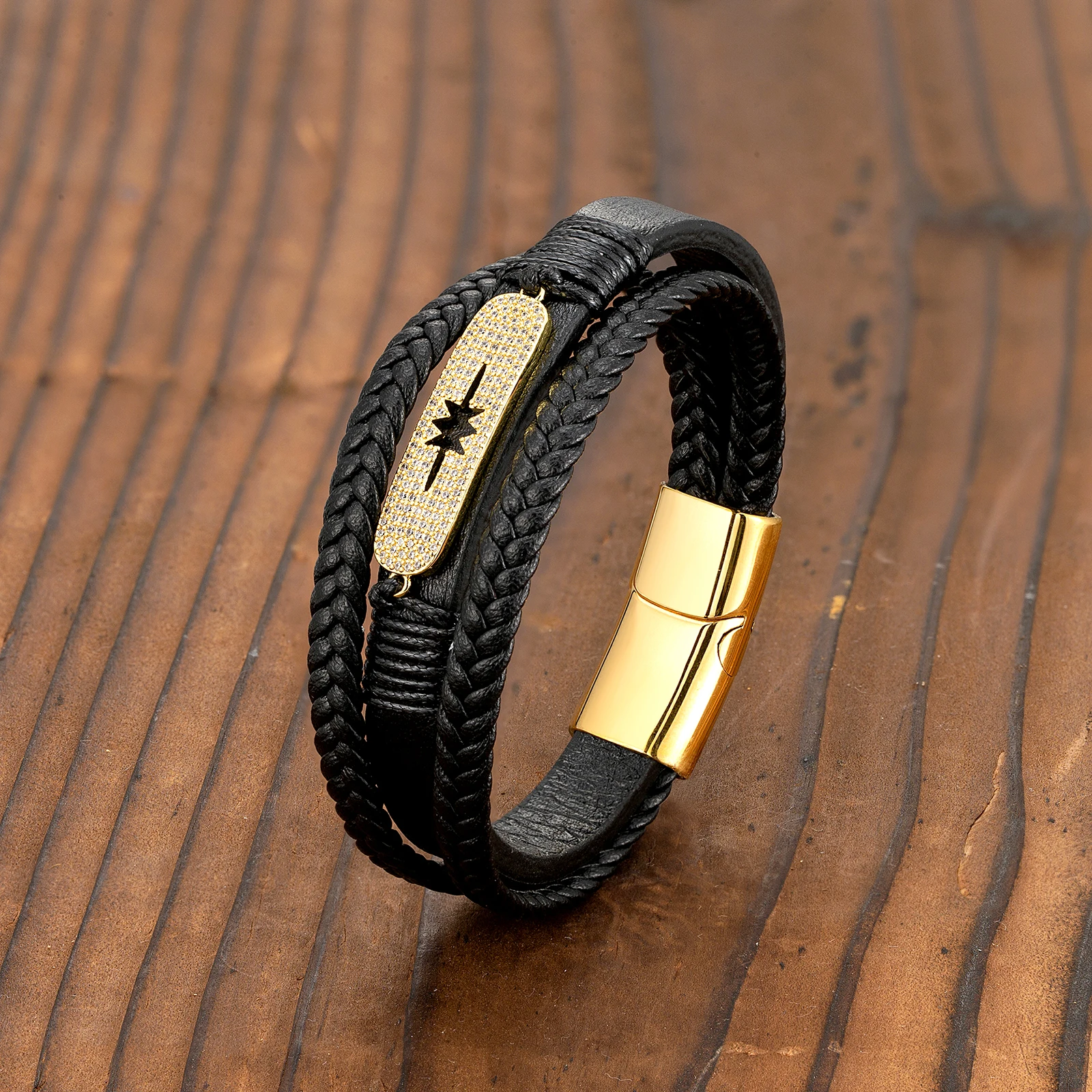 Новый золотистый микро-инкрустированный бриллиант планеты полый Поларис