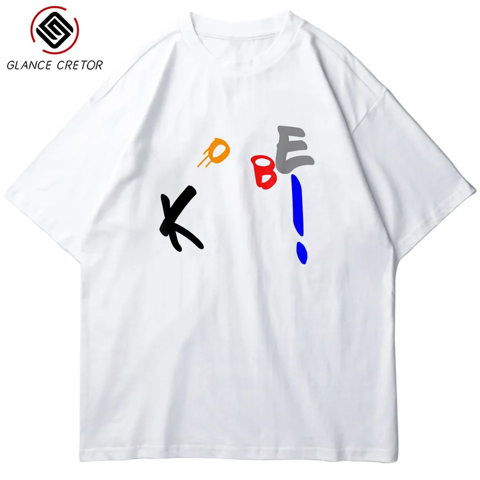 Мужская футболка с коротким рукавом Kobe Bryant черная надписью в стиле хип