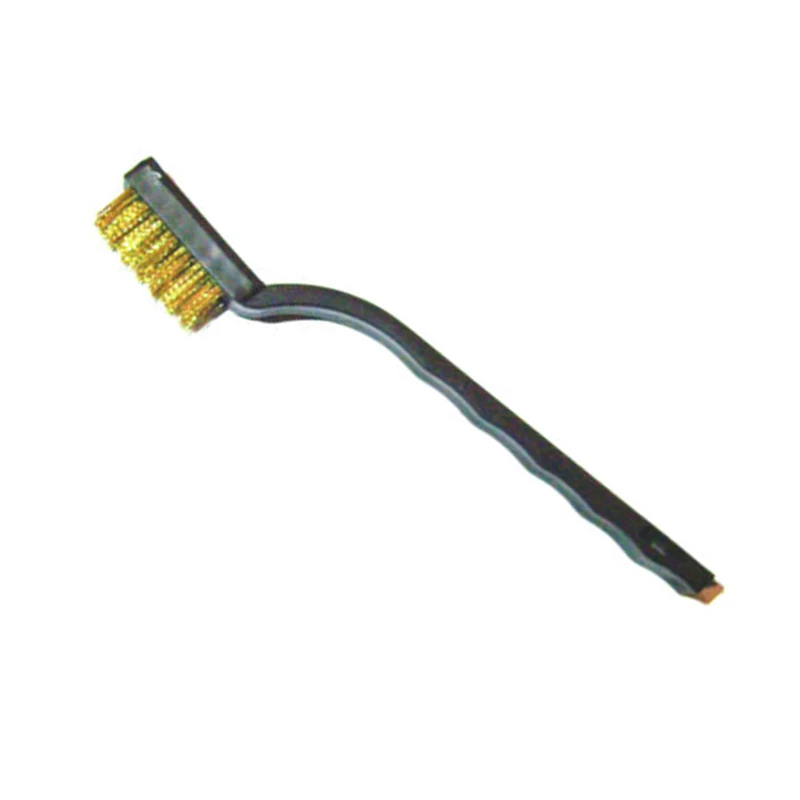 

12pcs Brass Wire Brushes Brass+ABS Comfortable Handle 172.5mm For Cleaning Hot