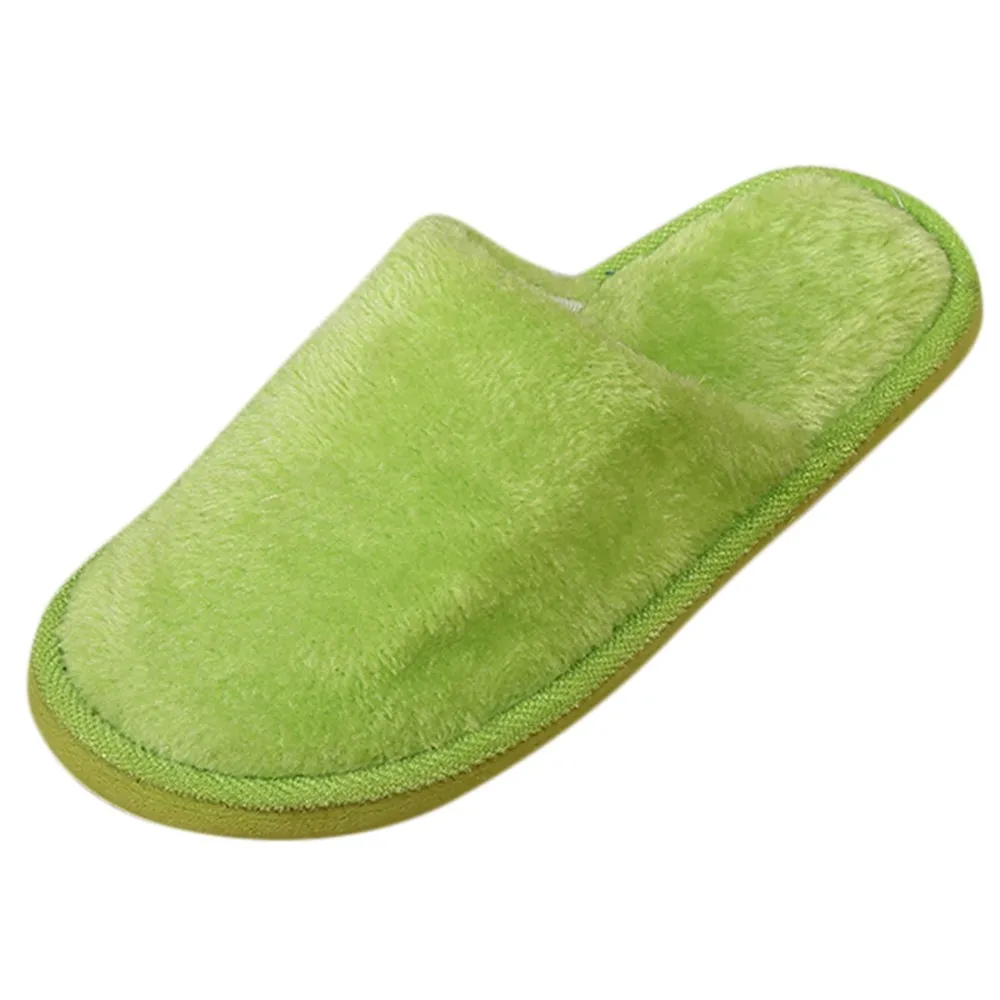 

Women Winter Warm Slipper Couple Shoes Women Warm Home Plush Soft Slippers IndoorsAnti-slip Winter Floor Bedroom Shoes #