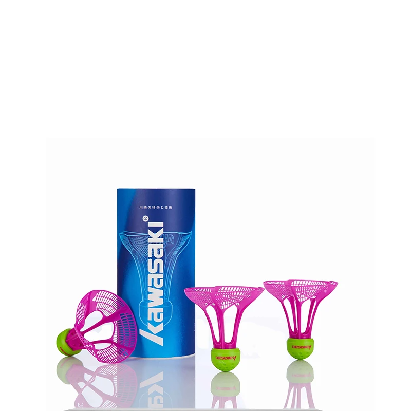 3 шт./лот Kawasaki бадминтон воздушный шаттл 2 0 пластиковый нейлоновый шар для