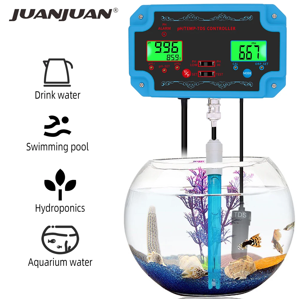 Устройство для измерения PH 3 в 1 устройство температуры и яркости воды чистоты