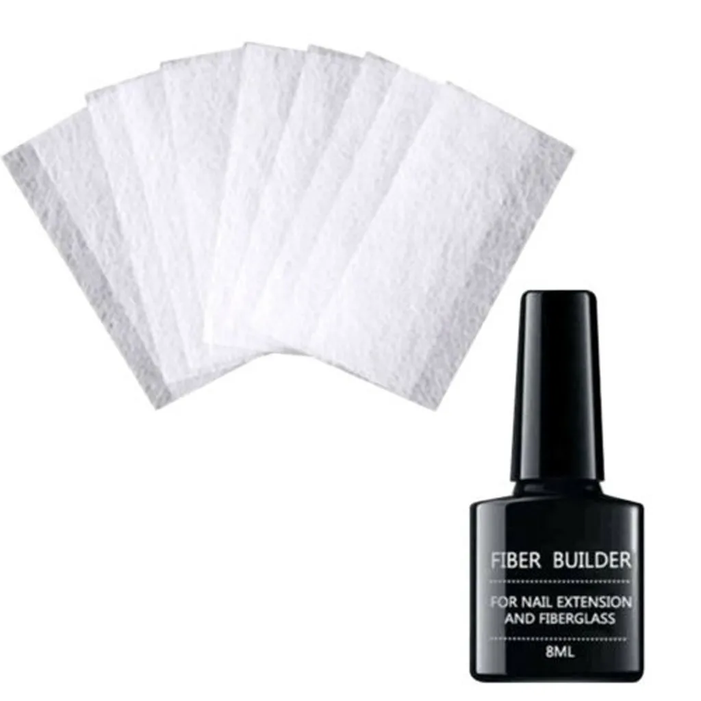 50 шт Нейл арт состоящий из плетеного Шелкового стекловолокна гель Советы