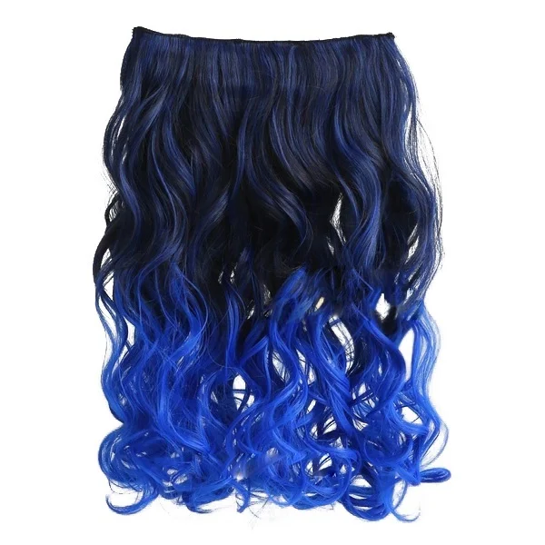 20 дюймов два цвета s смешанные окрашивающие кудрявые заколки для наращивания