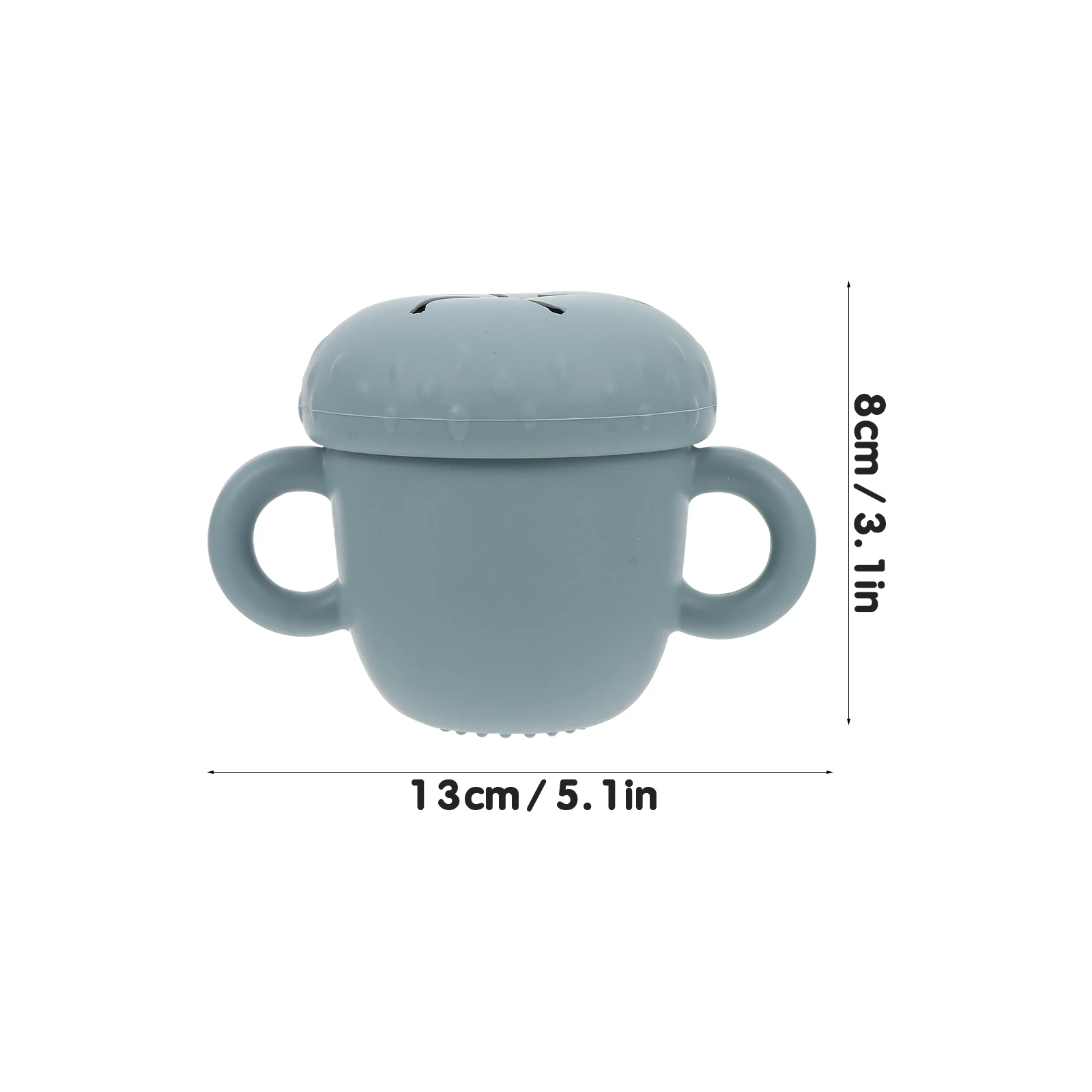 

BPA Free Silicone Snack Cup Portable Toddler Snack Container Food Storage Box With Lid Children Kids Snack Catcher