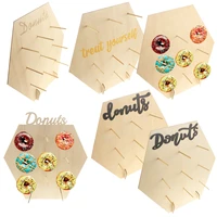 wooden donut bracket cake shop decoration ornaments home birthday party baby shower decoration festival supplies