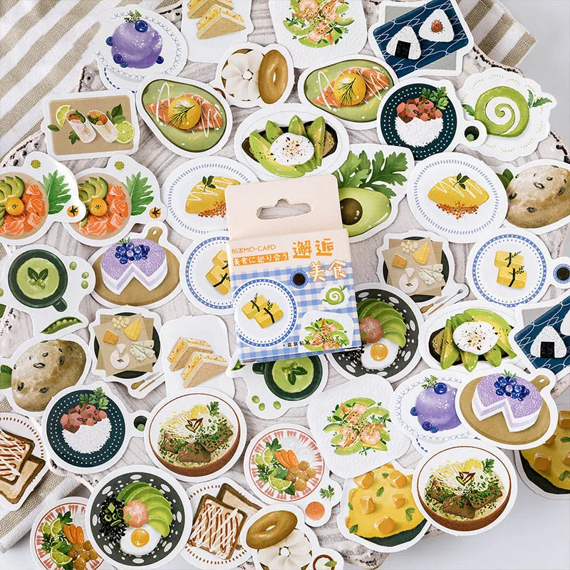 46 шт. милые канцелярские стикеры s Kawaii Наклейки для декора пищевых продуктов