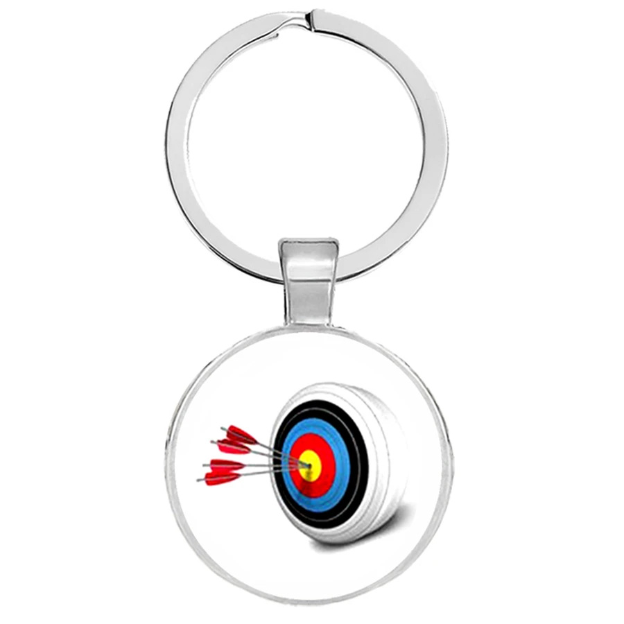 I Love Archery Keychains Simple Trendy Men Women Sports Lover Peace Pendants Keyrings Jewelry Llaveros | Украшения и аксессуары