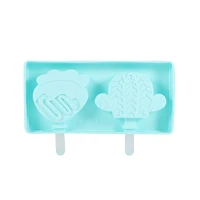 1pc sky blue silicone ice pop mold food grade silicone reusable multi purpose mold for cream jelly dessert kitchen home