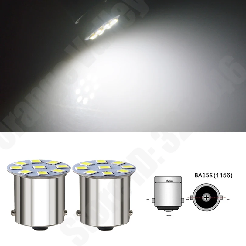 100 шт. горячая Распродажа 1156 BA15S P21W 9 SMD 2835 Светодиодный DC 12V 24V автомобильный