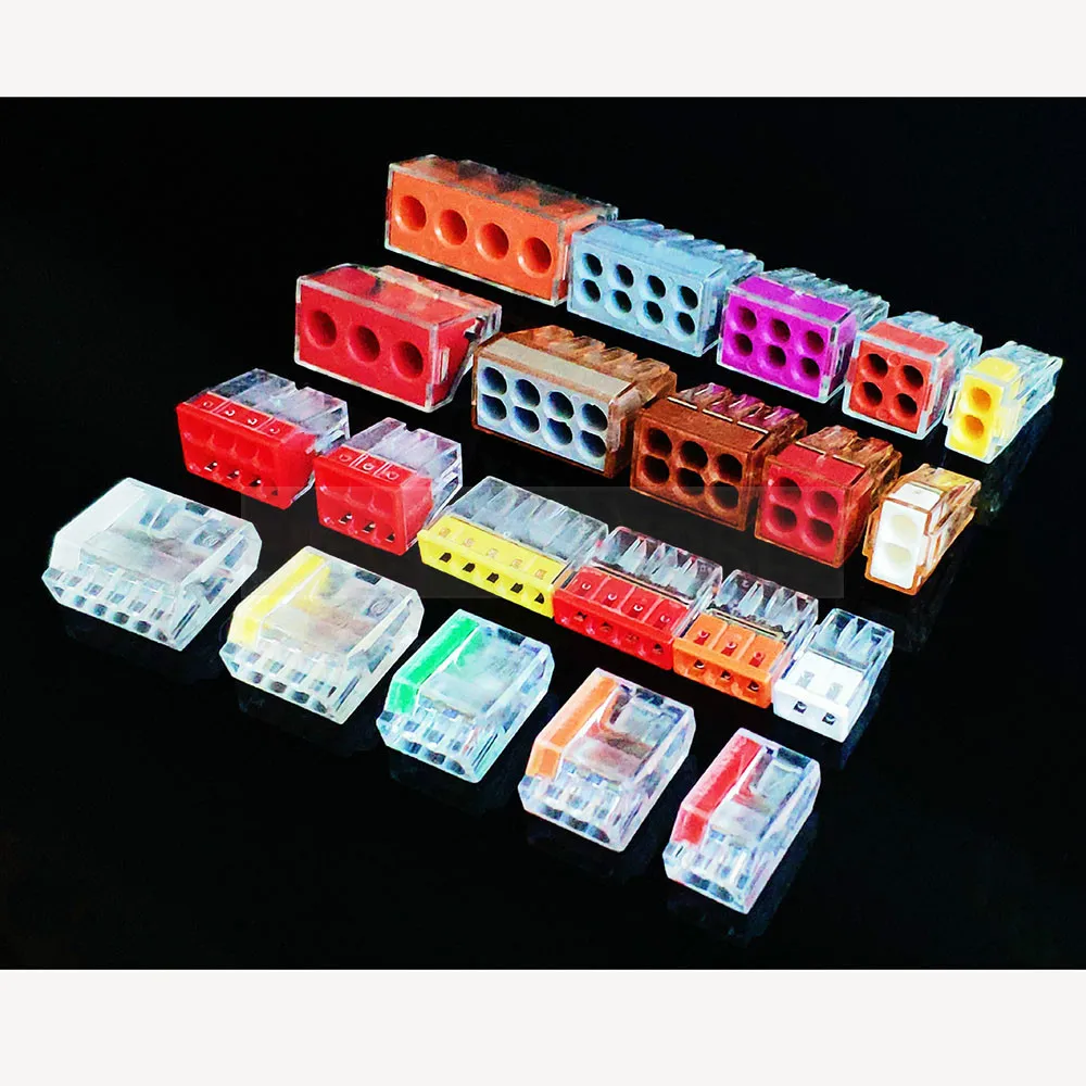 Разъемы проводов кабеля Терминалы Блок CH 2 3 Электрический кабель пуш ап в разъемы