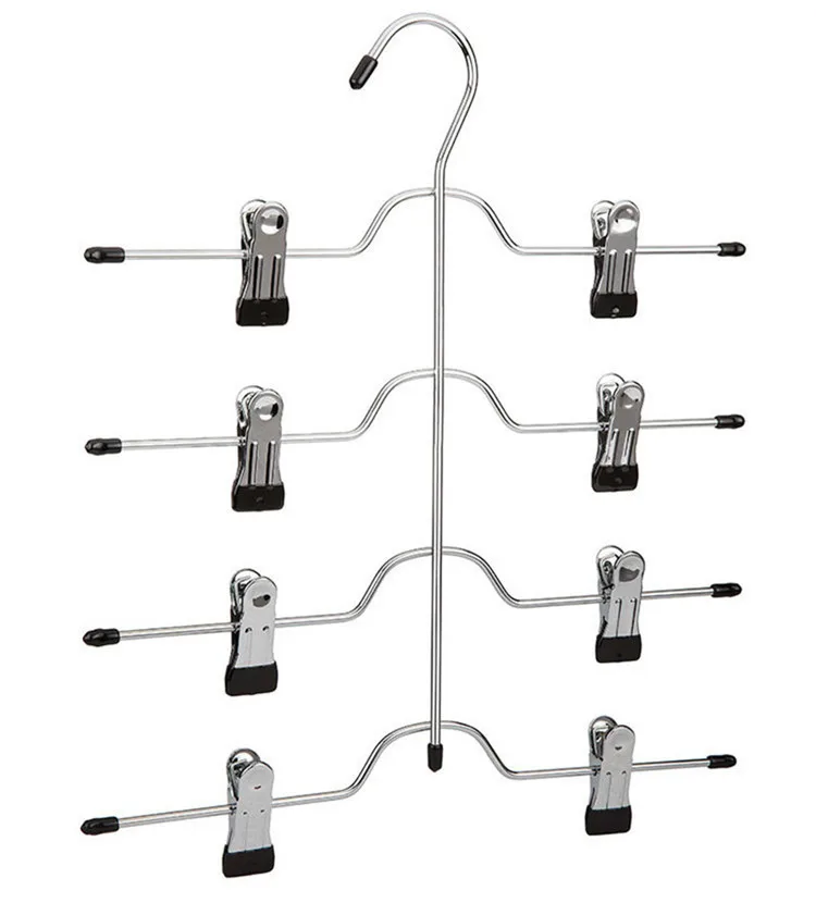 

Multifunctional Clothes Hangers Pants Storage Hangers Trousers Clip Save Space Cloth Rack Wardrobe Cabinet Closet Drying Rack