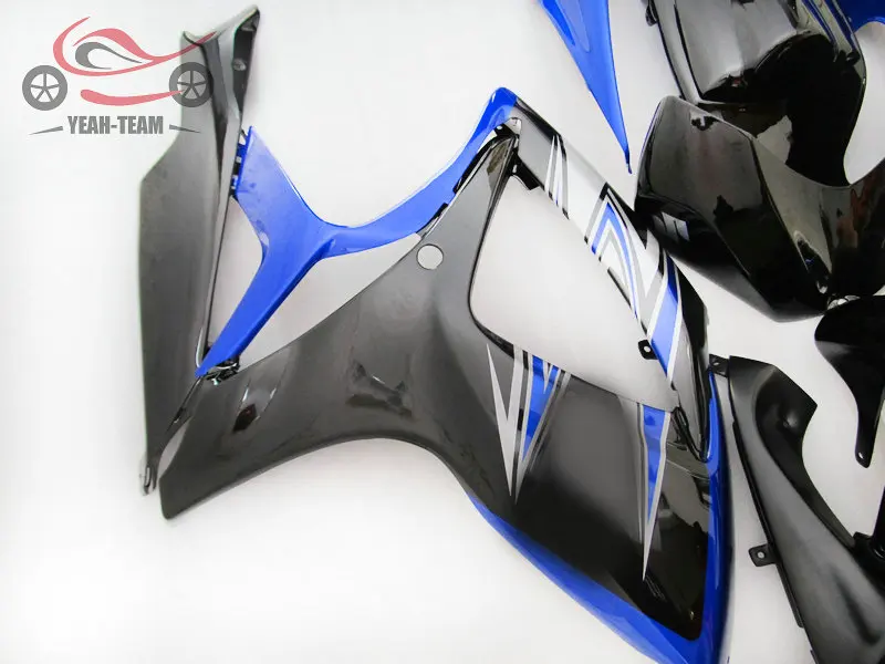 Новый комплект обтекателей под давлением для SUZUKI K6 2006 2007 GSXR 600 750 синие Черные
