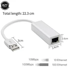 USB Ethernet адаптер, сетевая карта, Бесплатный драйвер USB к RJ45, миллион LAN сетевой адаптер, конвертер кабеля 100 Мбитс для ПК Mac