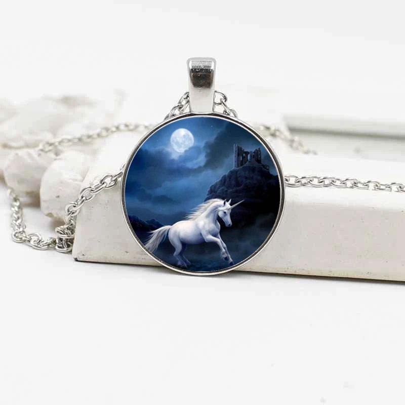 Новый европейский и американский милый сон Единорог Кристалл Стекло Женская