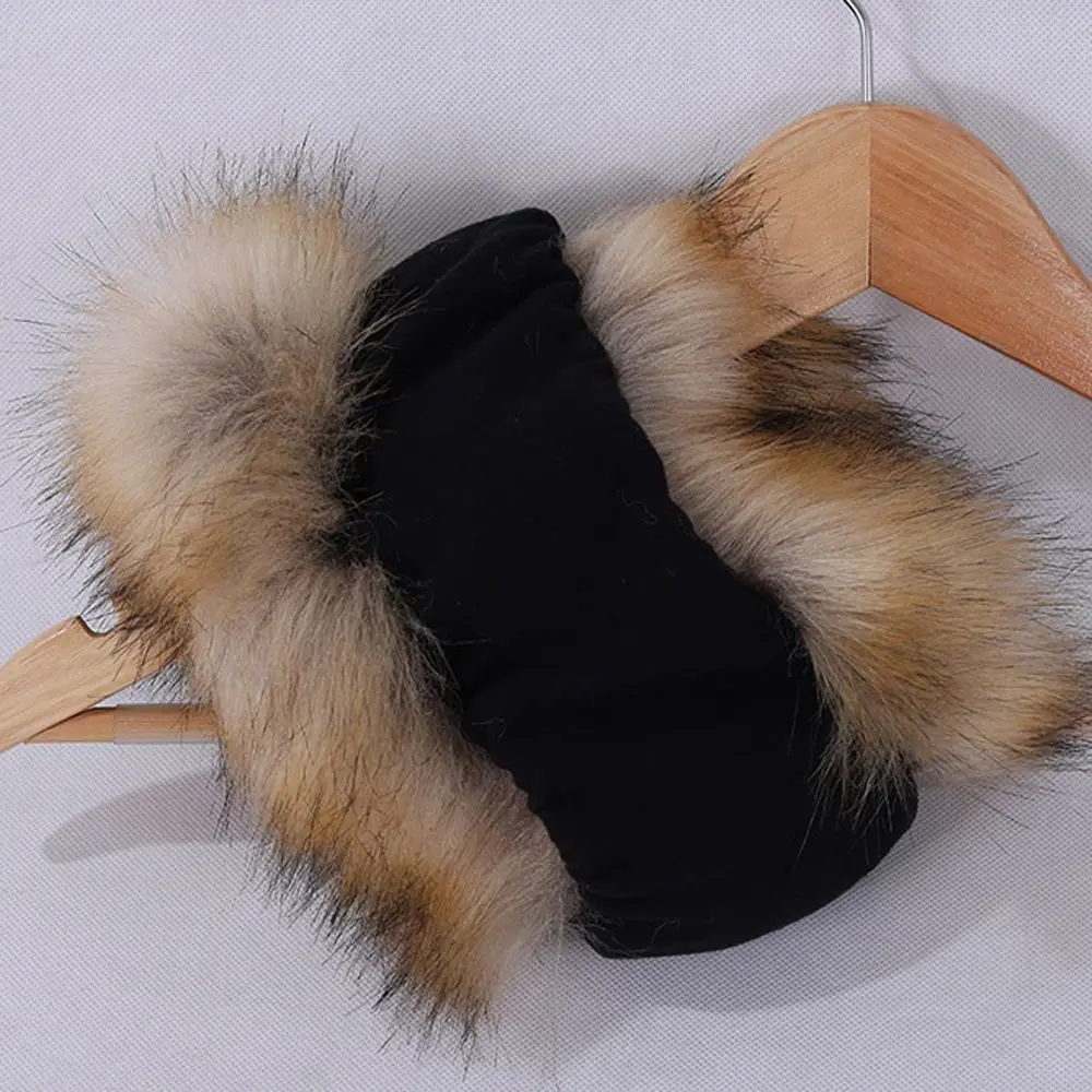 

Fashion Winter Women Hat Skullies Elastic Beanies Girls Thick Warmer Hats Ski Caps Headwear Faux Fox Fur Plush Caps