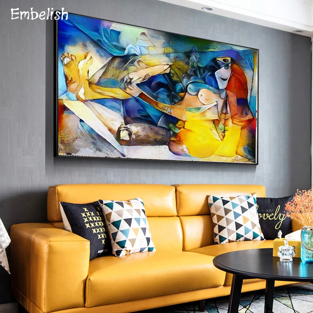 

1 Pieces Modern Home Decor Famous Artworks By Picasso Wall Pictures For Living Room HD Print Canvas Oil Paintings Bedroom Poster