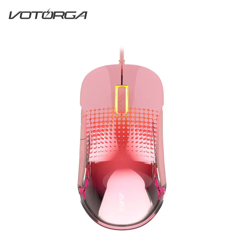 

AJAZZ AJ358 Pro Gaming Mouse Max 10000DPI Transparent New Backlit Lightweight Ergonomics Design 3D Optical Wired Laptop USB Mi