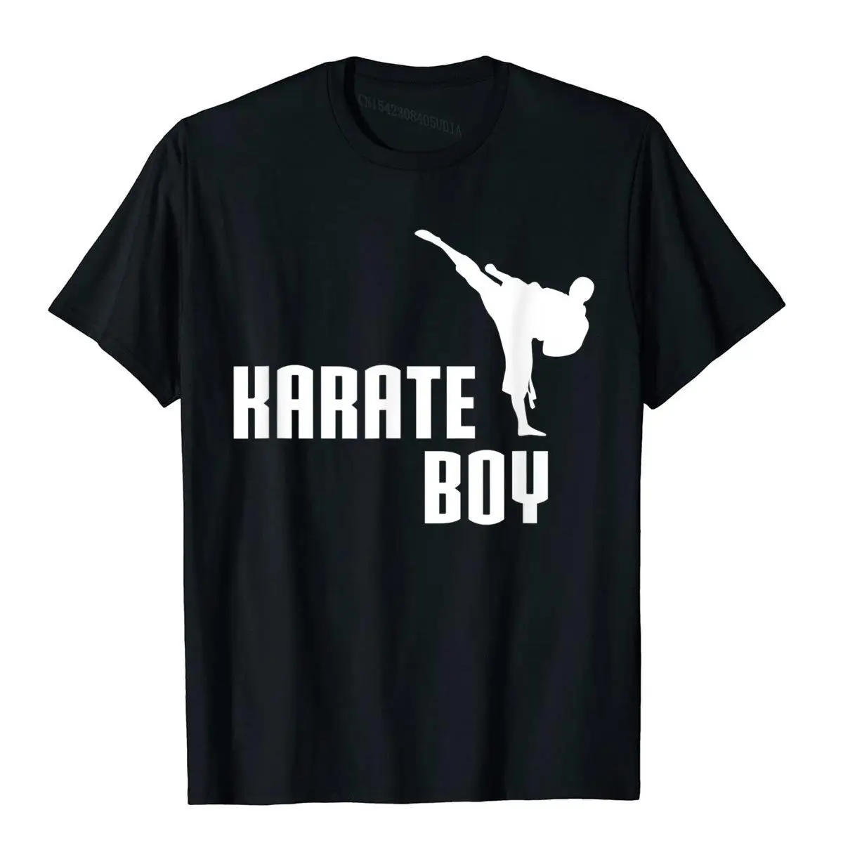 Футболка для мальчиков с изображением карате забавная Милая Мужская футболка