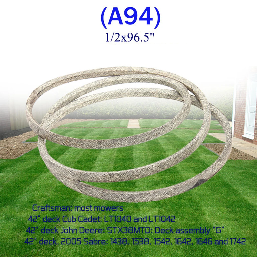 

Replacement Deck Drive Belt 1/2"x96" Replace SPM201671081, 754-04060, 754-04060A, 954-04060, 954-04060A