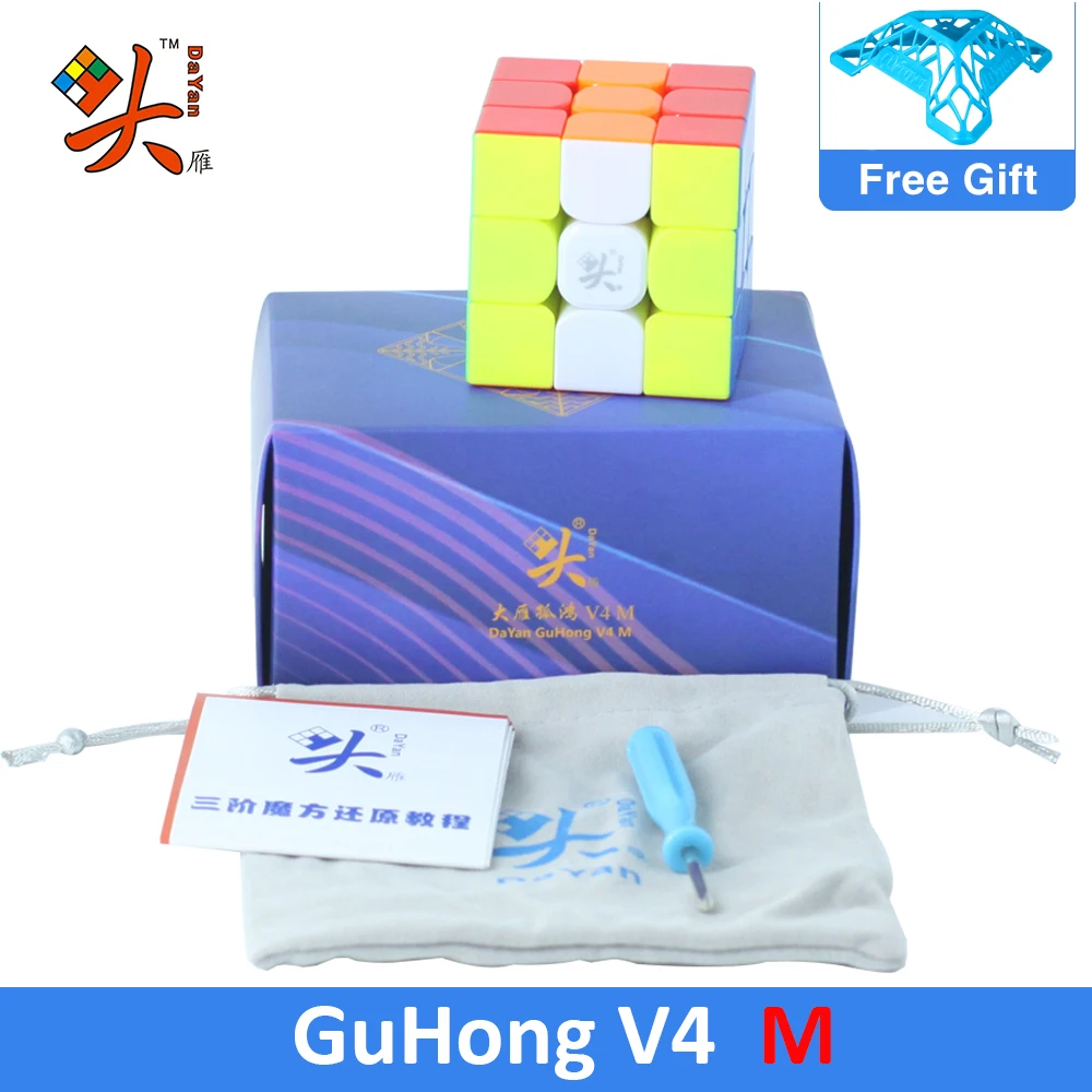 

2020 New Flagship DaYan GuHong V4 M Magnetic 3x3 Speed Cube DaYan 3x3x3 Cubo Magico GuHong V3 M V4 M professional Magic Cube