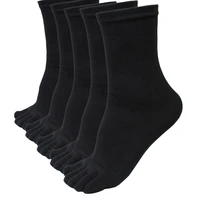 5 pairs mens contton stocks breatheable stock men sports running five finger toe socks elastic short soild socks 2021 new