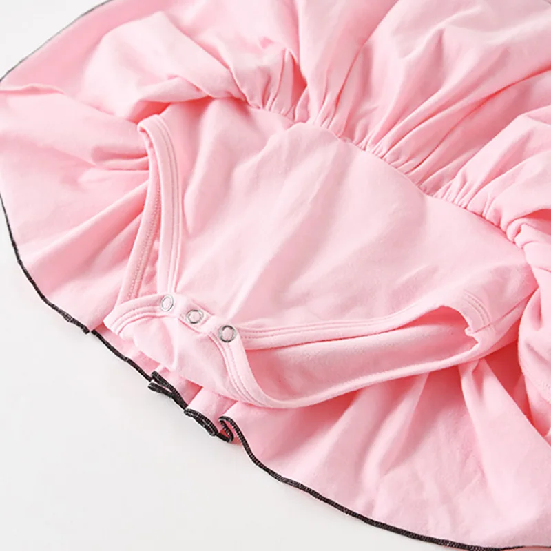 USHINE children girls cotton training dress long-sleeved dance skirt ballet suit kids ballet leotard