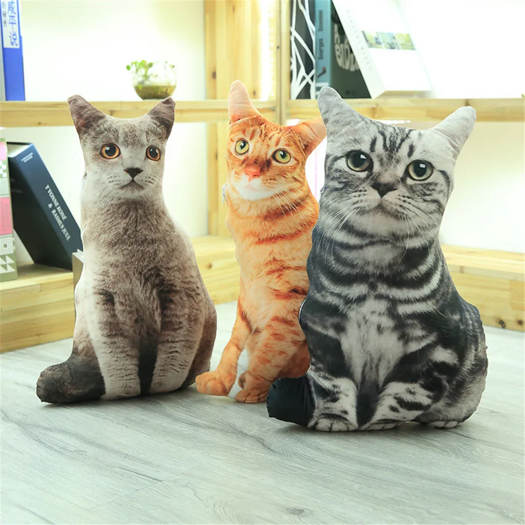 Kawaii Моделирование Плюшевые кошачьи подушки мягкие куклы игрушки мультфильм