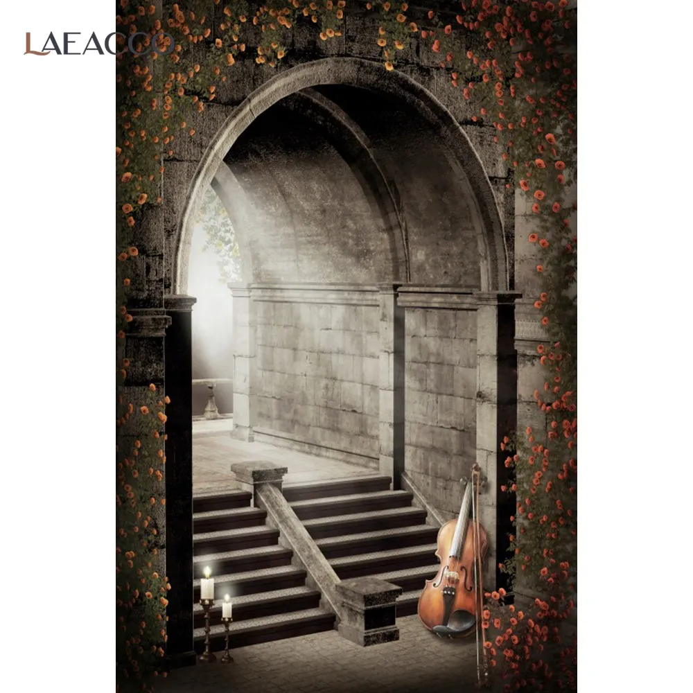 Фон для фотосъемки с изображением пещры жилища каменной арки двери