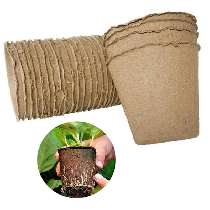 102 пачка торфа горшки для сада поднос рассады 3 дюйма Экологичные органические