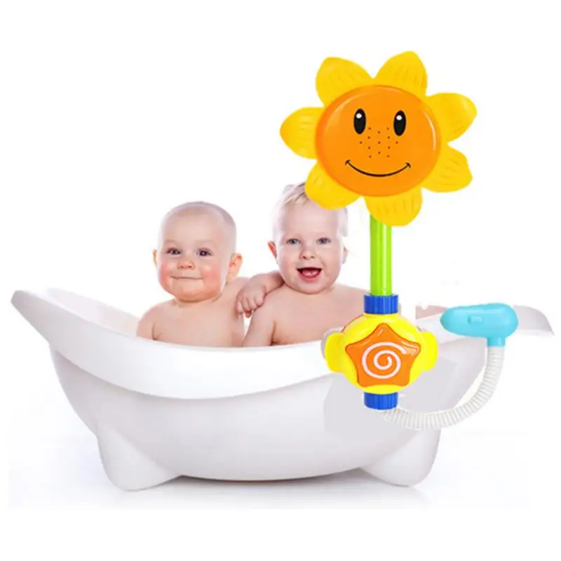 

Sunflower Shower Bathtub Spray Water Pump With Hand Shower Bath Toys Electric Circulation Pump Shower Head For Toddler Baby