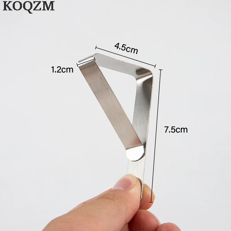 

4PCS Stainless Steel Tablecloth Clamps Table Cover Holder Stable Clip Clip Board