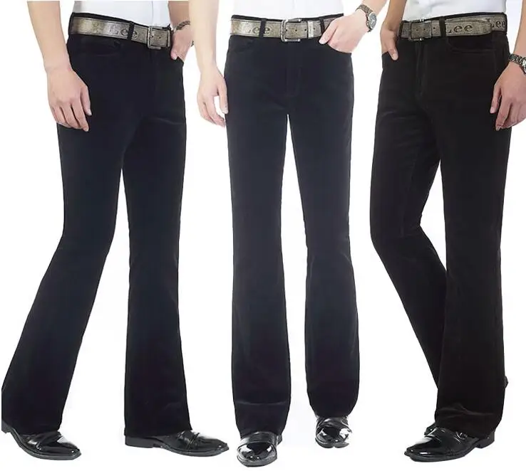 Брюки мужские клеш винтажные зауженные штаны повседневные вельветовые