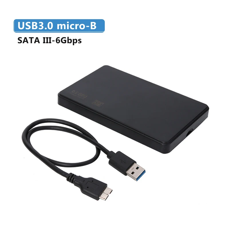 USB 3.0 SATAIII Case 2,5 дюймов SATA к USB 3,0 2,0 адаптер HDD SSD корпус коробка 5 6 Гбит/с жесткий диск вспомогательное устройство 2 ТБ HDD внешний диск для WIndows OS - Цвет: USB 3.0 SATAIII Case