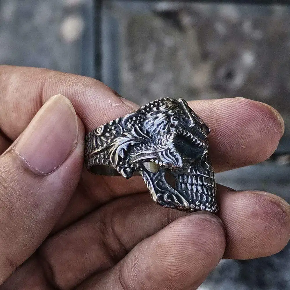 

Domineering Retro Freemason Skull Skull Men's Ring Boy Birthday Holiday Gift Party Jewelry Wholesale