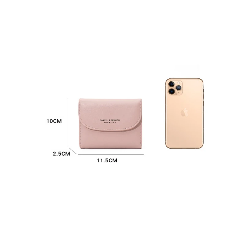Fashion Women Short Wallet PU Leather Hasp Zipper Coin Card Holder Female Small 3 Fold Purse | Багаж и сумки