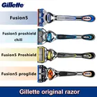 Gillette Fusion 5 Razor Proglide оригинальная бритва Proshield для безопасного бритья, бритья мужской бороды, сменные лезвия