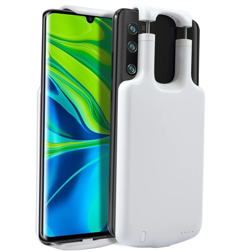 Для Xiaomi mi Note 10 CC9 Pro 5000mAh резервного копирования Зарядное устройство Мощность банк