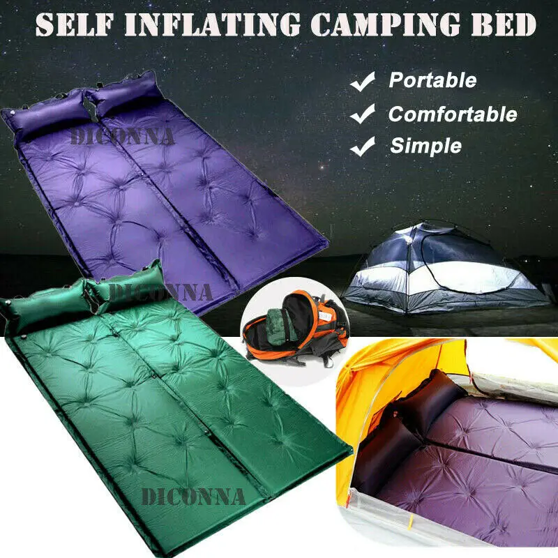 Портативная надувная кровать для сна коврик кемпинга надувной матрас на