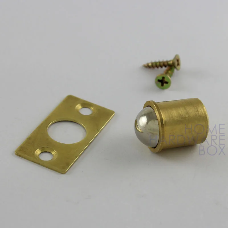 Шариковый ролик 16 мм фрикционная защелка с пластиной из латуни|door catch|door cabinetdoor plate