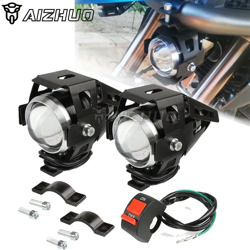 

Motorcycle Accessories Spot Head Lamp For YAMAHA FZR600 R6 YZF R1 YZF600R FZ1 FAZER LED Headlight 12V Fog Light Headlamp