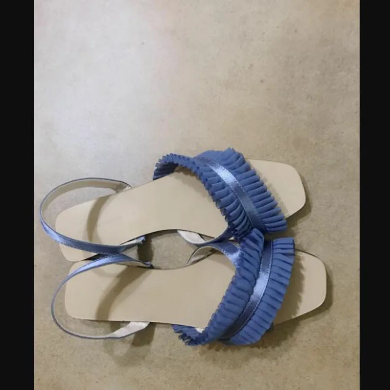 

2020 Flat Sandals Women Shoes Gladiator Open Toe Elastic Flat Sandals Female Casual Women's Flat Platform Beach Shoes 1688-A1